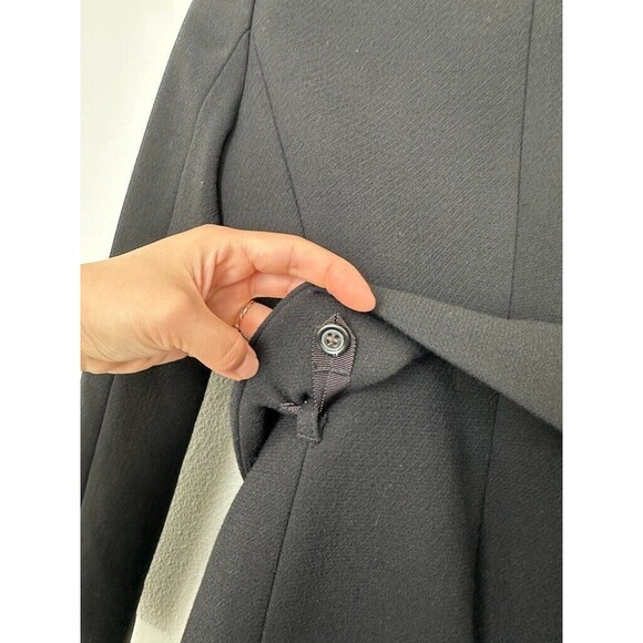 J Crew Double Cloth Wool Blend Topcoat Belted Slash Pocket Long E4733 Women 000 - Picture 12 of 12